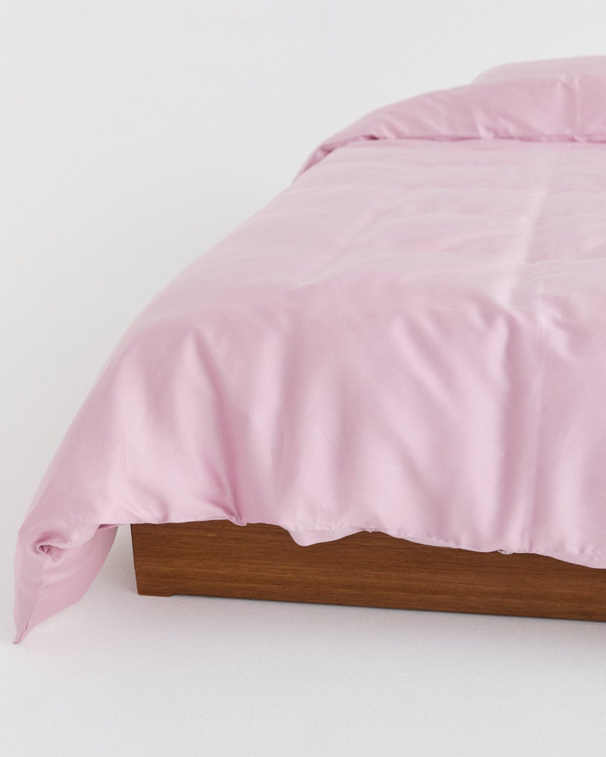 Bed Set Double 220x220 cm Beddings Bamboo Lyocell Dusty Pink 220x220 
